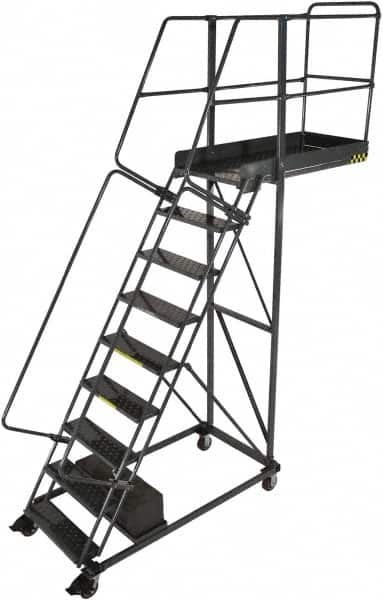 Steel Cantilever Rolling Ladder: MPN:CL-10-35-G