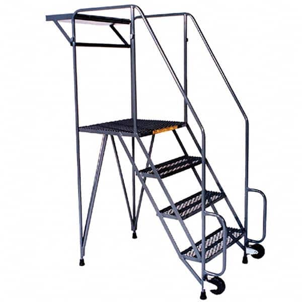 Steel Tilt & Roll Rolling Ladder: 3 Step MPN:HL-3NS X