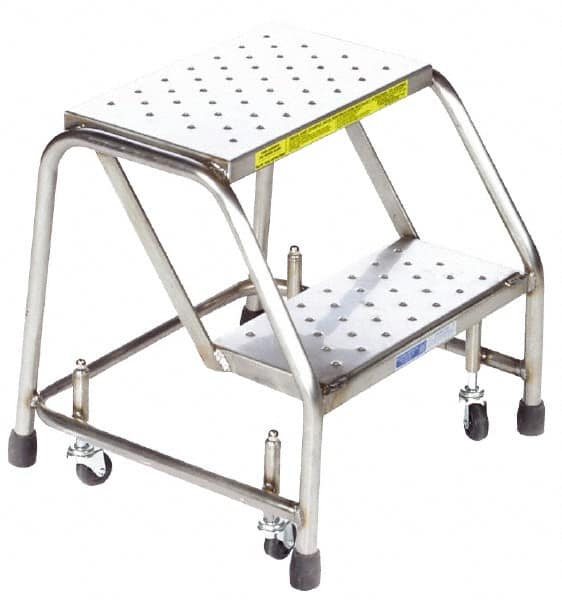 Stainless Steel Rolling Ladder: 1 Step MPN:SS1NP