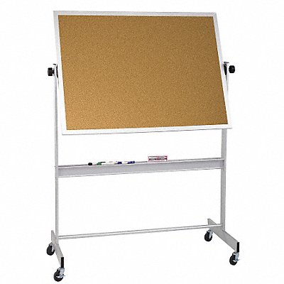 Dry Erase Board Cork/Porcelain 48 x60 MPN:668AF-DC