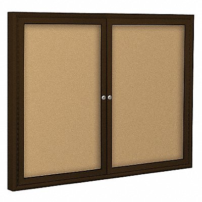 Enclosed Bulletin Board Coffee 2 Door MPN:94PCC-I