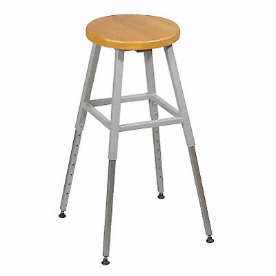 Round Stool Welded Tube Leg Oak 29.3 H MPN:34419R