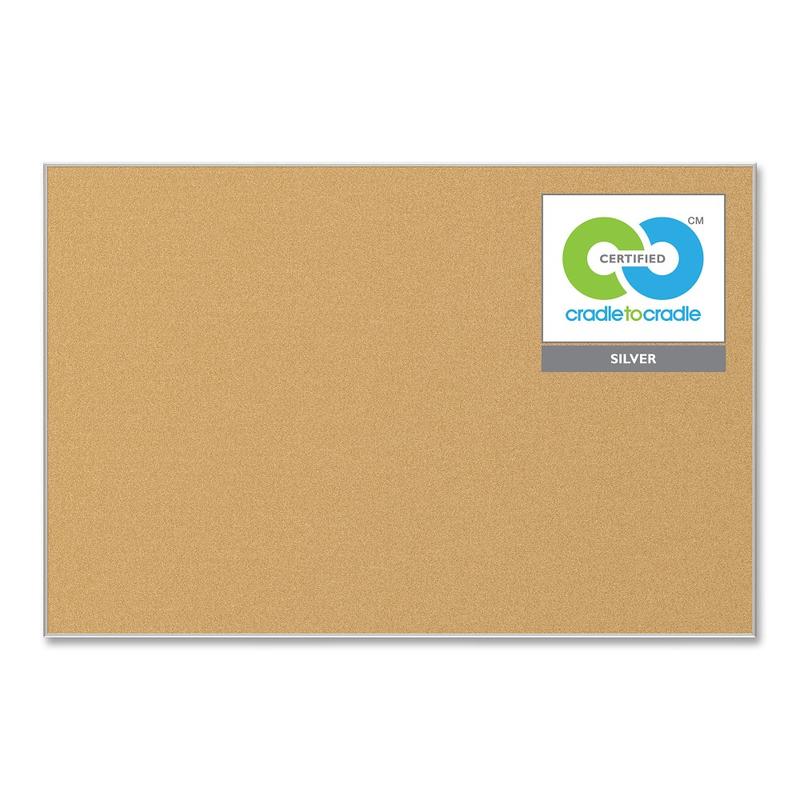 Balt Best Rite Cork Board, 36in x 24in, 40% Recycled , Aluminum Frame With Silver Finish (Min Order Qty 2) MPN:E3019B