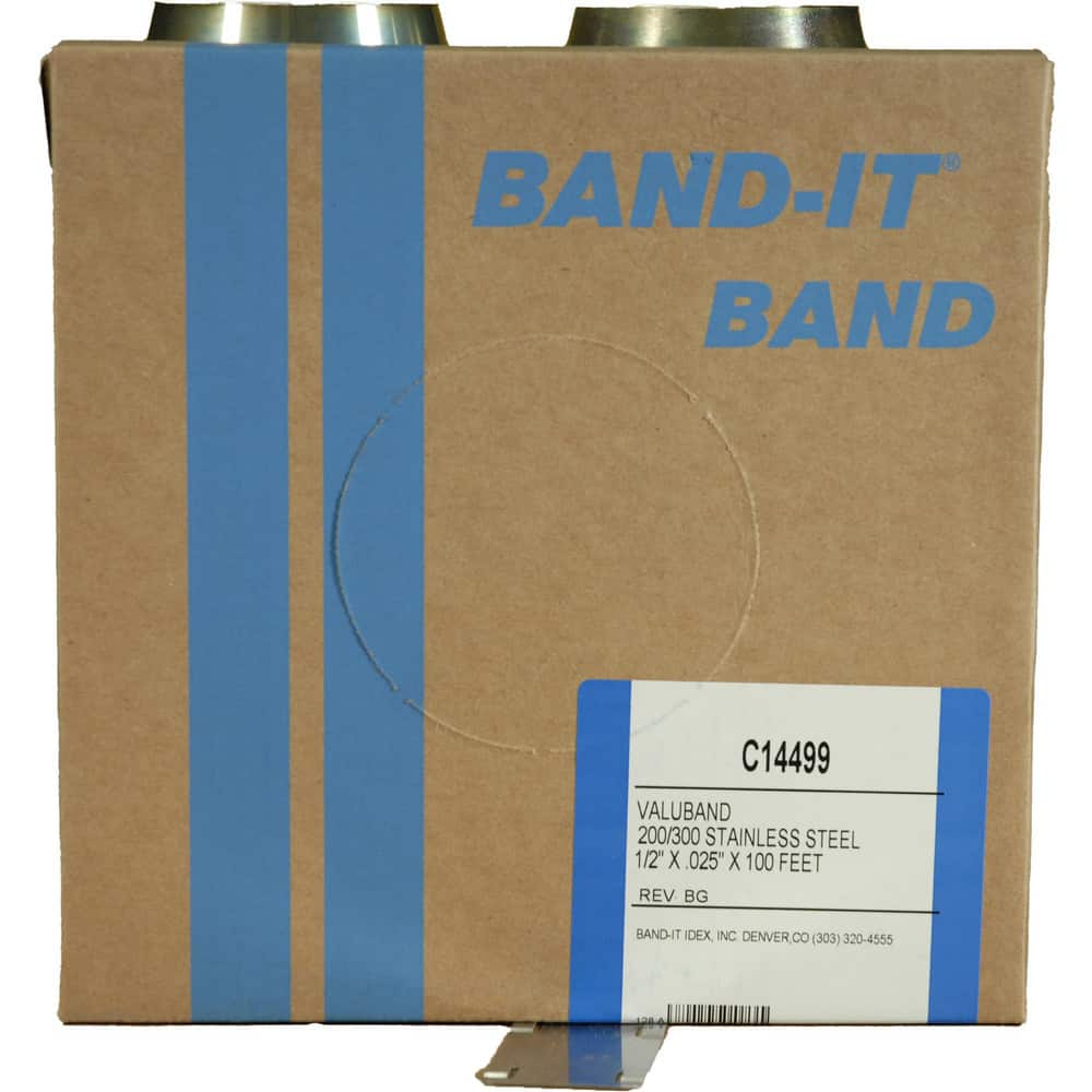 Band Clamps, Clamp Type: Banding , Material: Stainless Steel , Number of Pieces: 1 , Material Grade: 200/300 , Includes: 100/Roll  MPN:C14499