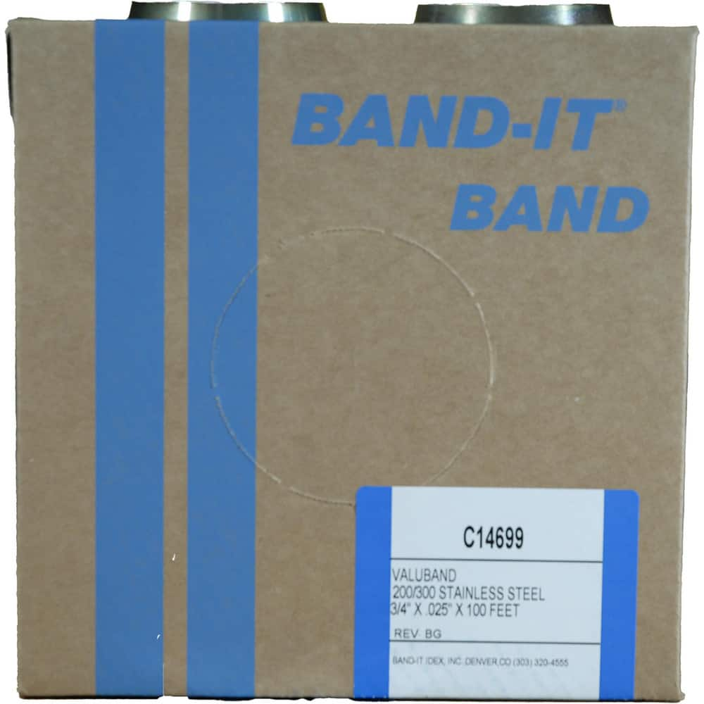 Band Clamps, Clamp Type: Banding , Material: Stainless Steel , Number of Pieces: 1 , Material Grade: 200/300 , Includes: 100/Roll  MPN:C14699