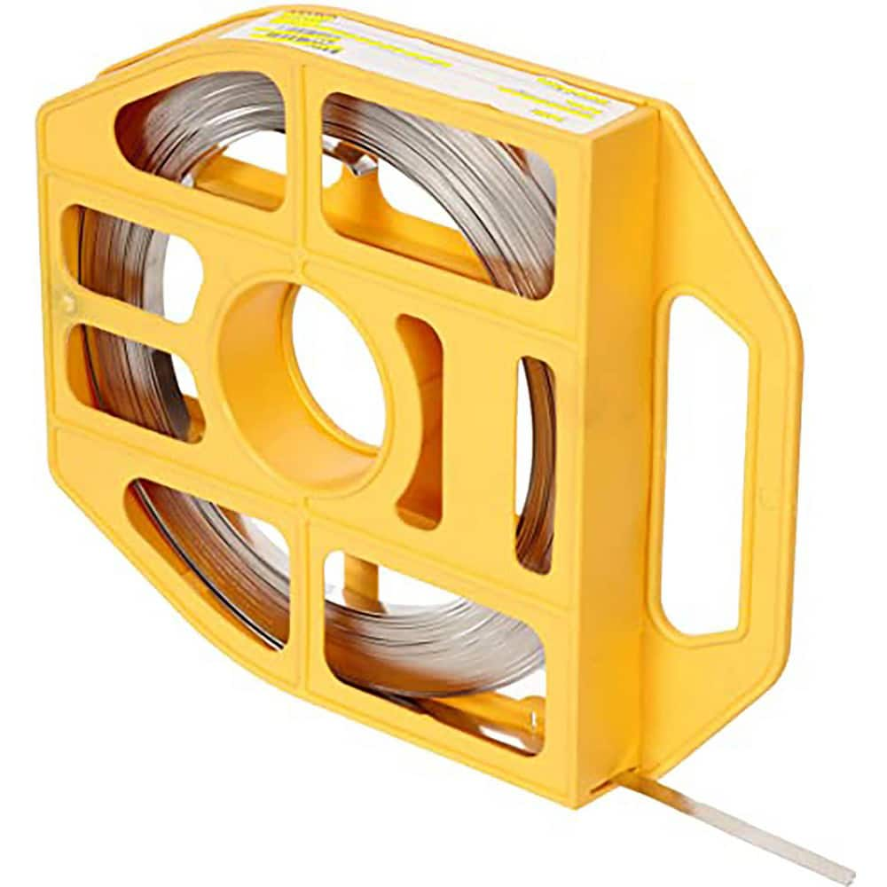 Band Clamps, Clamp Type: Banding Strap Roll , Material: Stainless Steel , Number of Pieces: 1 , Material Grade: 201 , Includes: Yellow Tote 100/Roll  MPN:C203Y9