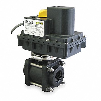 Electronic Ball Valve Polyprop 3/4 In. MPN:EV075