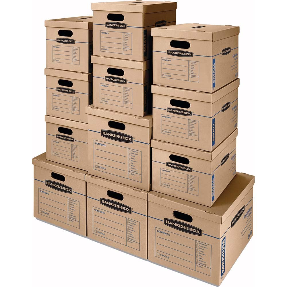 Moving & Box Kits, Kit Type: Moving Combo Pack, Number of Boxes: 12, Total Number of Pieces: 12, Material: Corrugated Board Consturction MPN:FEL7716401