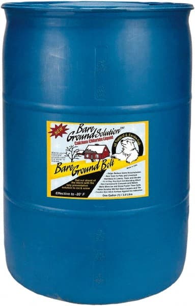 Ice & Snow Melter & De-Icer: Calcium Chloride Liquid, 30 gal Drum MPN:BGB-30DC