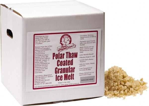 Ice & Snow Melter & De-Icer: Calcium Chloride Magnesium Chloride & Sodium Chloride Granular, 40 lb Box MPN:BGCSBX-40