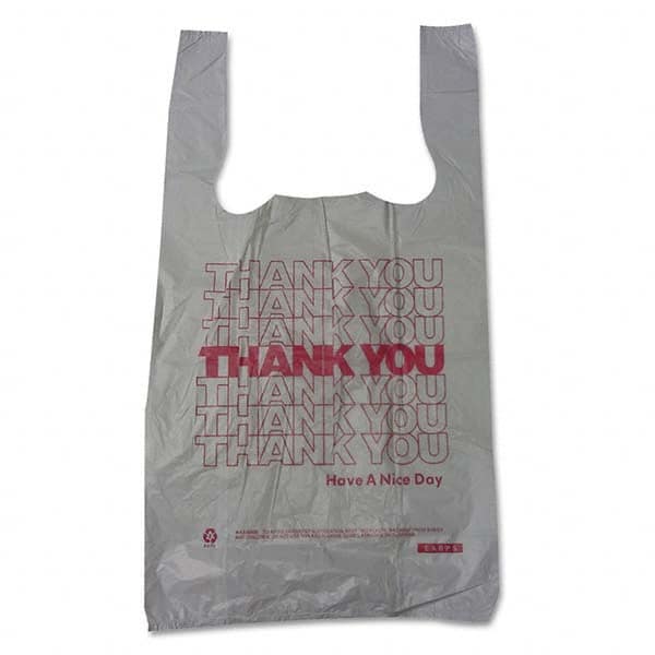 Plastic Thank You T-Sacks 6 X 4 X 15 2 Mil White MPN:BPC6415THYOU