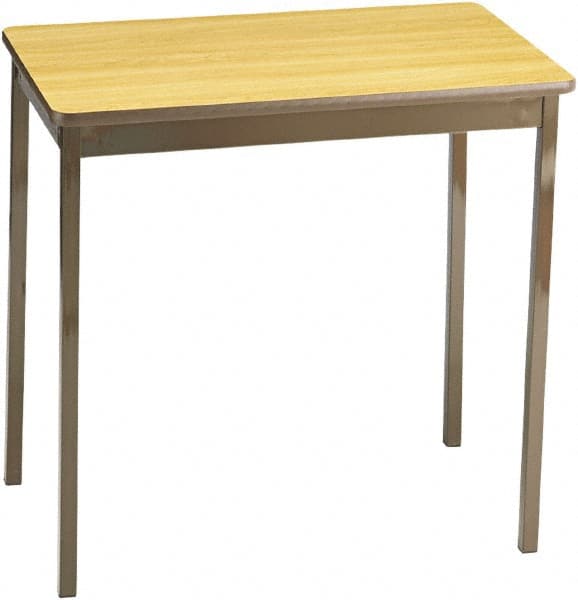 Utility Table: Brown & Oak Table Top, Rectangle, 18