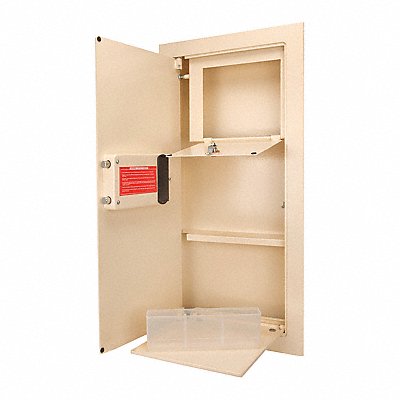 Wall Safe Beige 48 lb Steel MPN:AX12880