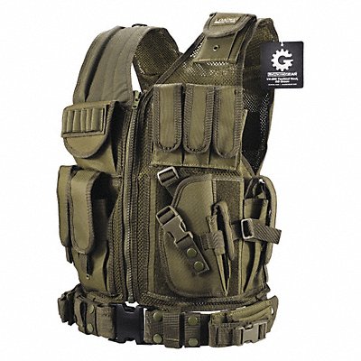 Tactical Vest Nylon OD Green MPN:BI12332