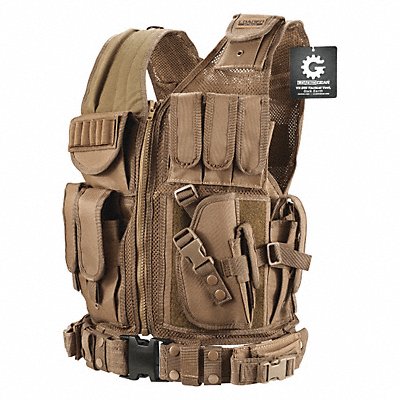 Tactical Vest Nylon Dark Earth MPN:BI12346