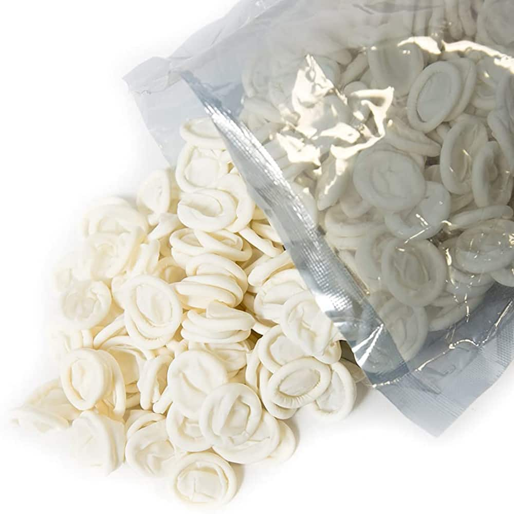 Finger Cots, Powdered: No , Material: Buna-N , Size: Large , Thickness: 4.0mil , Color: White  MPN:FC-N-L