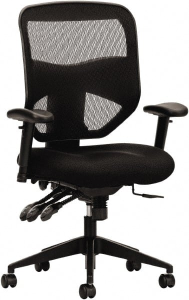 Task Chair:  Padded Mesh,  Adjustable Height,  17 to  20-1/2