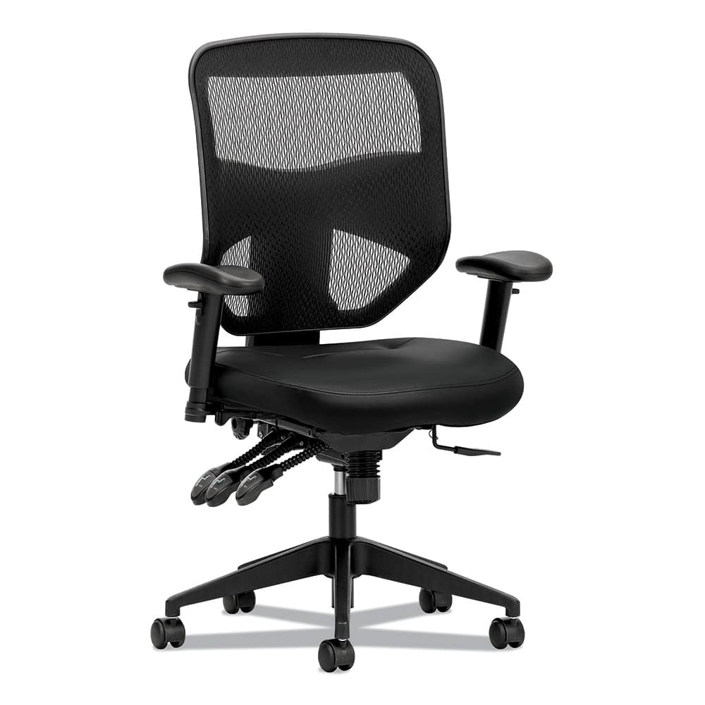 Task Chair:  SofThread Leather,  Adjustable Height,  17 to  21