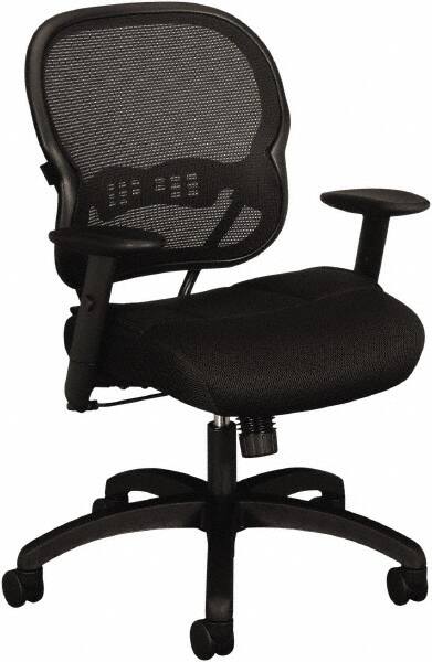 Task Chair:  Padded Mesh,  Adjustable Height,  18 to  22-1/4