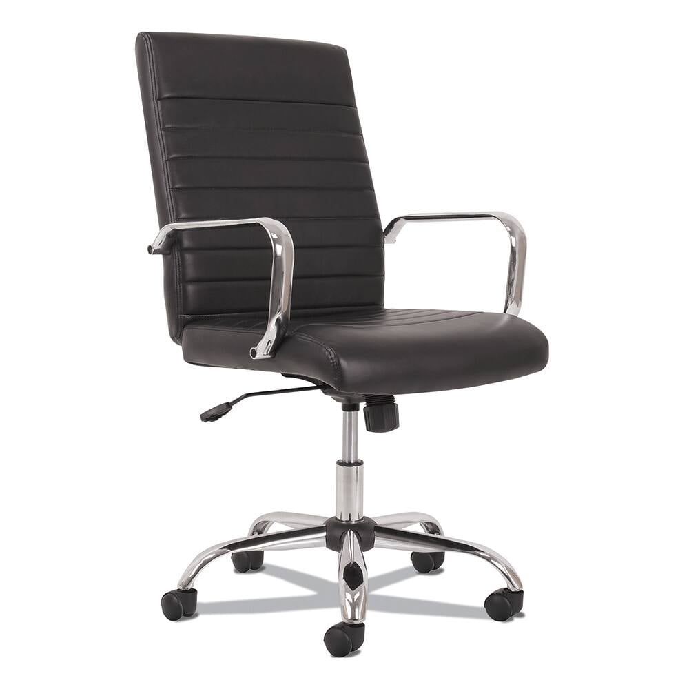 Task Chair:  Leather,  Adjustable Height,  17-1/9 to  20