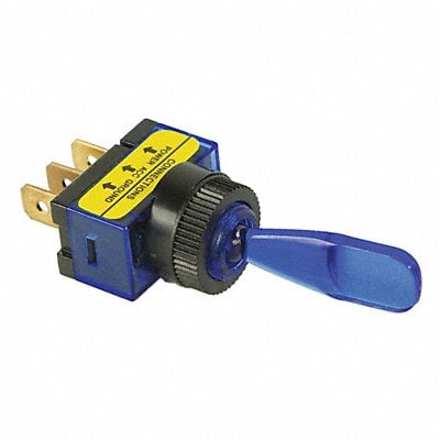 Toggle Switch SPST Blue Panel Mount MPN:20503