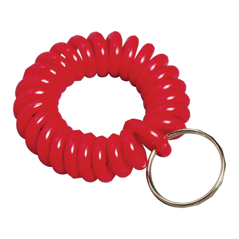 Baumgartens Wrist Coil Key Chain, Assorted Colors (Min Order Qty 10) MPN:KC7000