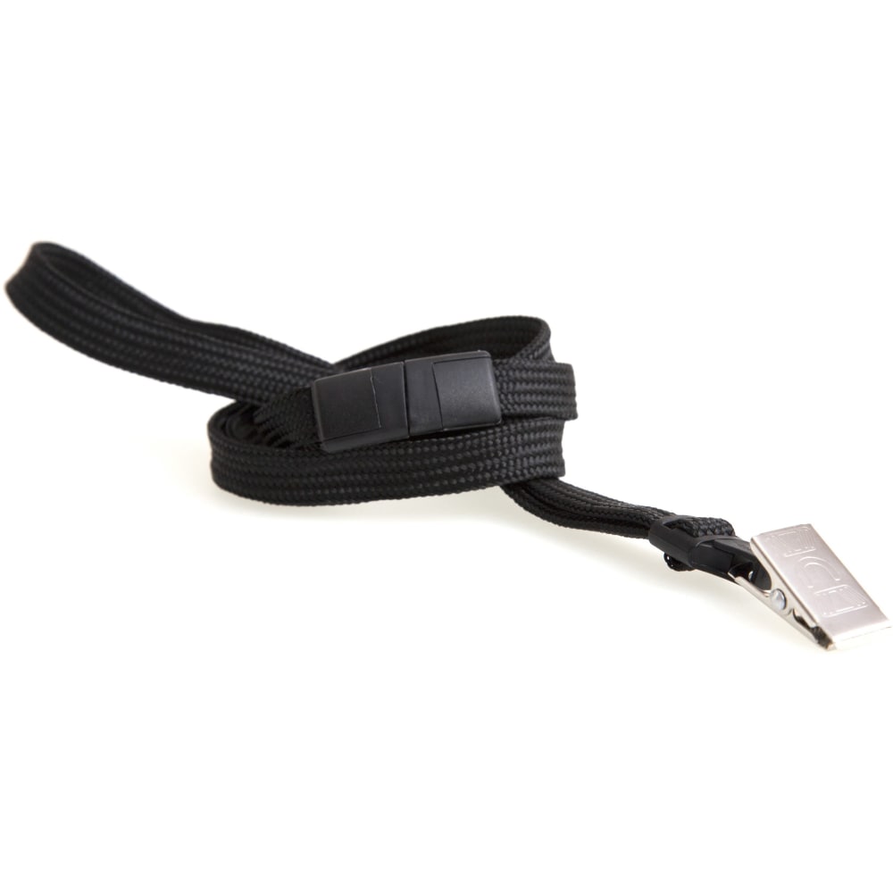 Baumgartens Safety Breakaway Lanyard, 36in Long, Black, Pack Of 12 (Min Order Qty 4) MPN:65524