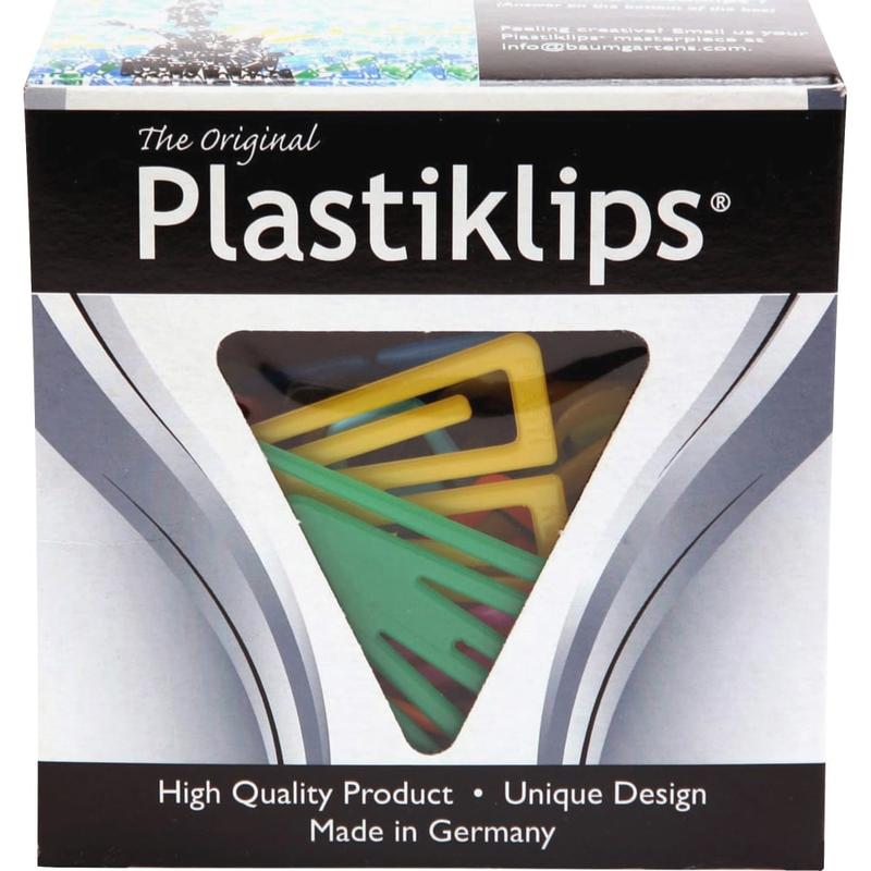 Baumgartens Plastic Paper Clips, Box Of 50, Extra Large, Assorted Colors (Min Order Qty 10) MPN:LP1700