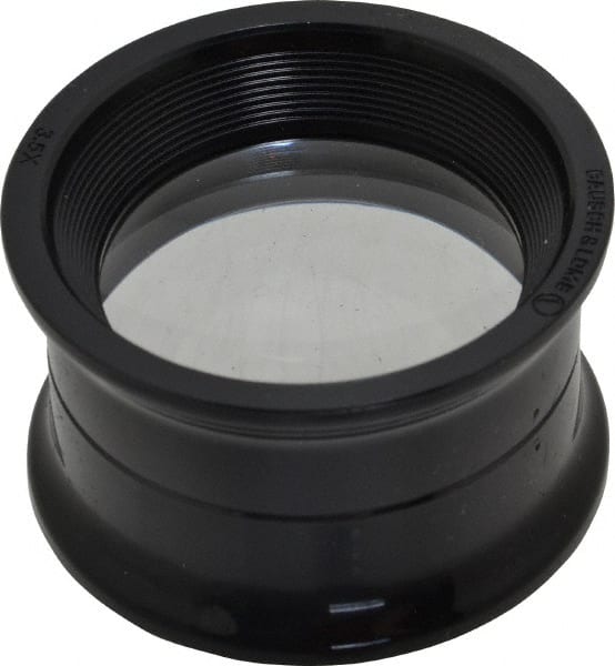 3.5x Magnification, 3 Inch Focal Distance, Glass Lens, Handheld Magnifier MPN:813476