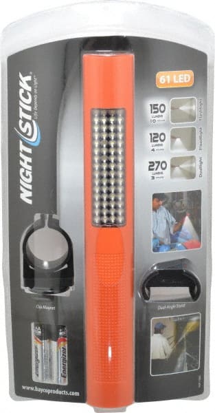 Handheld Flashlight: LED, 10 hr Max Run Time, AA Battery MPN:NSP-1260