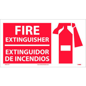 Fire Extinguisher Sign - Bilingual - Vinyl SPSA-121P