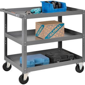 GoVets™ Steel Stock Cart w/3 Shelves 800 lb. Capacity 36