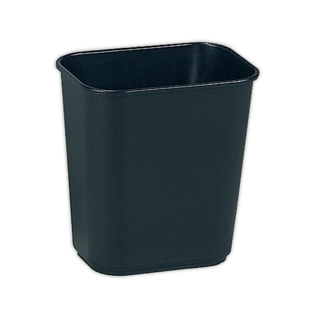 Rubbermaid Durable Rectangular Plastic Wastebasket, 3.25 Gallons, 12inH x 11-1/2inW x 8inD, Black (Min Order Qty 9) MPN:FG295500 BLA