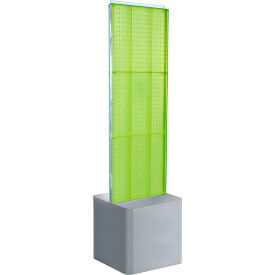 Approved 700775-GRE Two-Sided Pegboard Floor Display W/ Adj. Studio Base 17