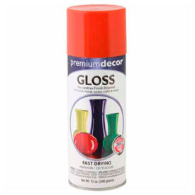 Premium Dcor Decorative Gloss Enamel 12 oz. Aerosol Can Pumpkin Orange - 144941 144941