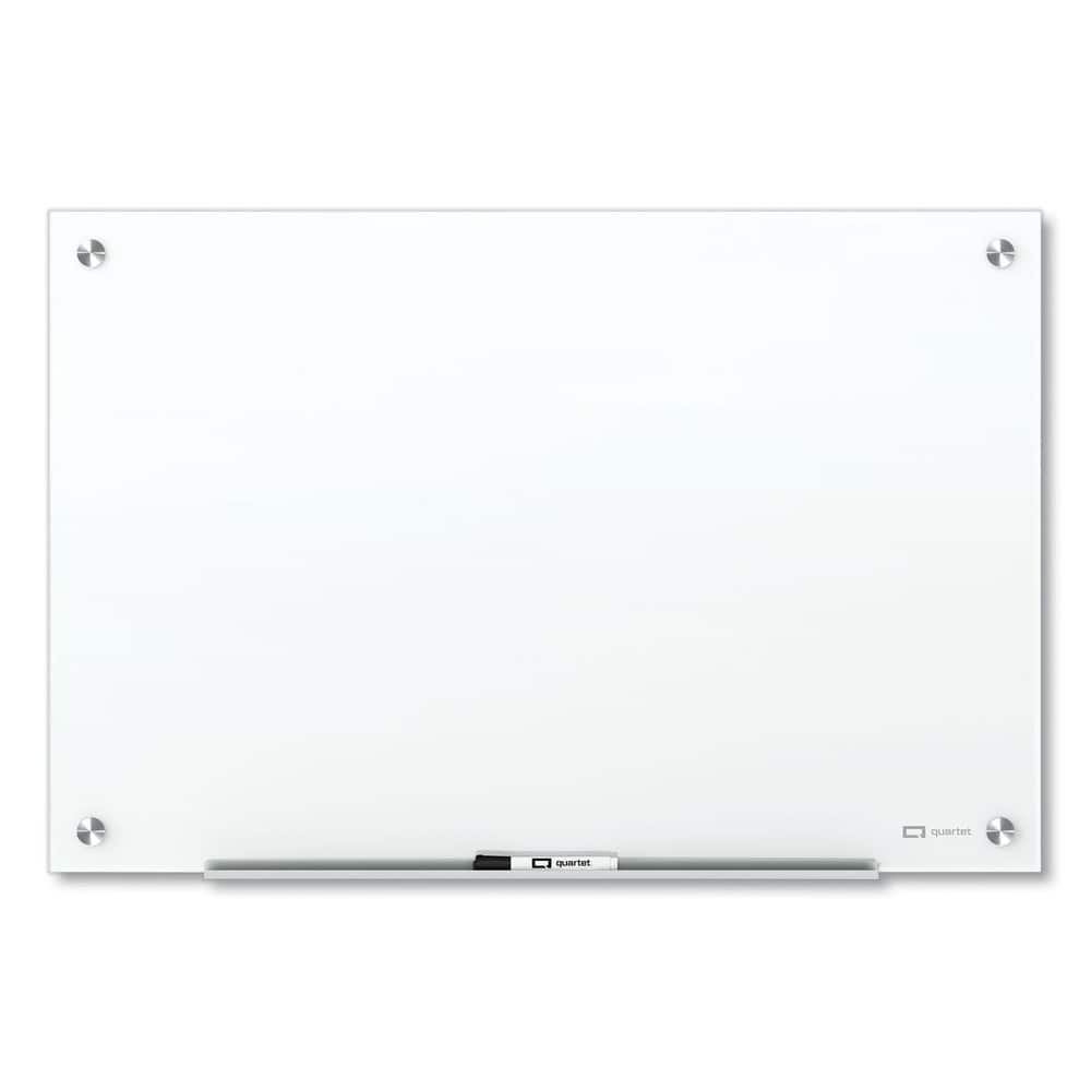 Whiteboards & Magnetic Dry Erase Boards, Board Material: Glass , Frame Material: No Frame , Height (Inch): 48 , Width (Inch): 72 , Includes: (1) Accessory Tray MPN:QRTG27248W