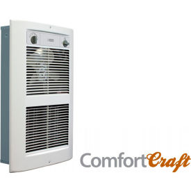 King Electric LPW 2 Forced Air Wall Heater 1250/2750W 120V White Dove LPW1227T-S2-WD-R