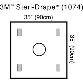 3M™ Steri-Drape Wound Edge Protector 1074 35