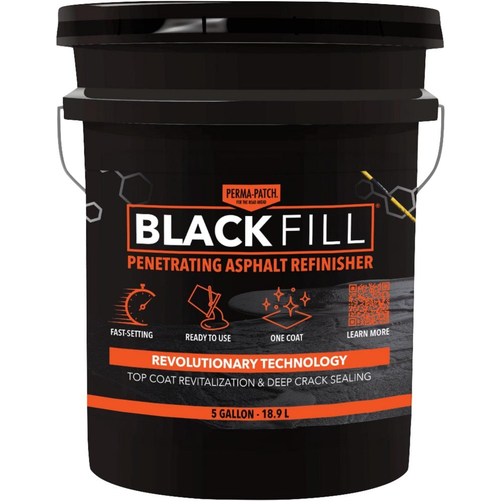 Drywall & Hard Surface Compounds, Product Type: Asphalt Patch , Color: Black , Container Size: 5 gal , Container Type: Pail , Application Method: Brush  MPN:PP-BF-5