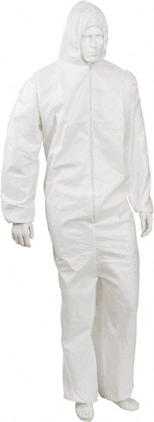 Coverall: White, Non-Disposable, Small, 50G, Pack MPN:KM-CVL-KG-B-SM