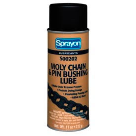 Sprayon LU202 Moly Chain Lubricant 11 oz. Aerosol Can - s00202000 - Pkg Qty 12 s0202000