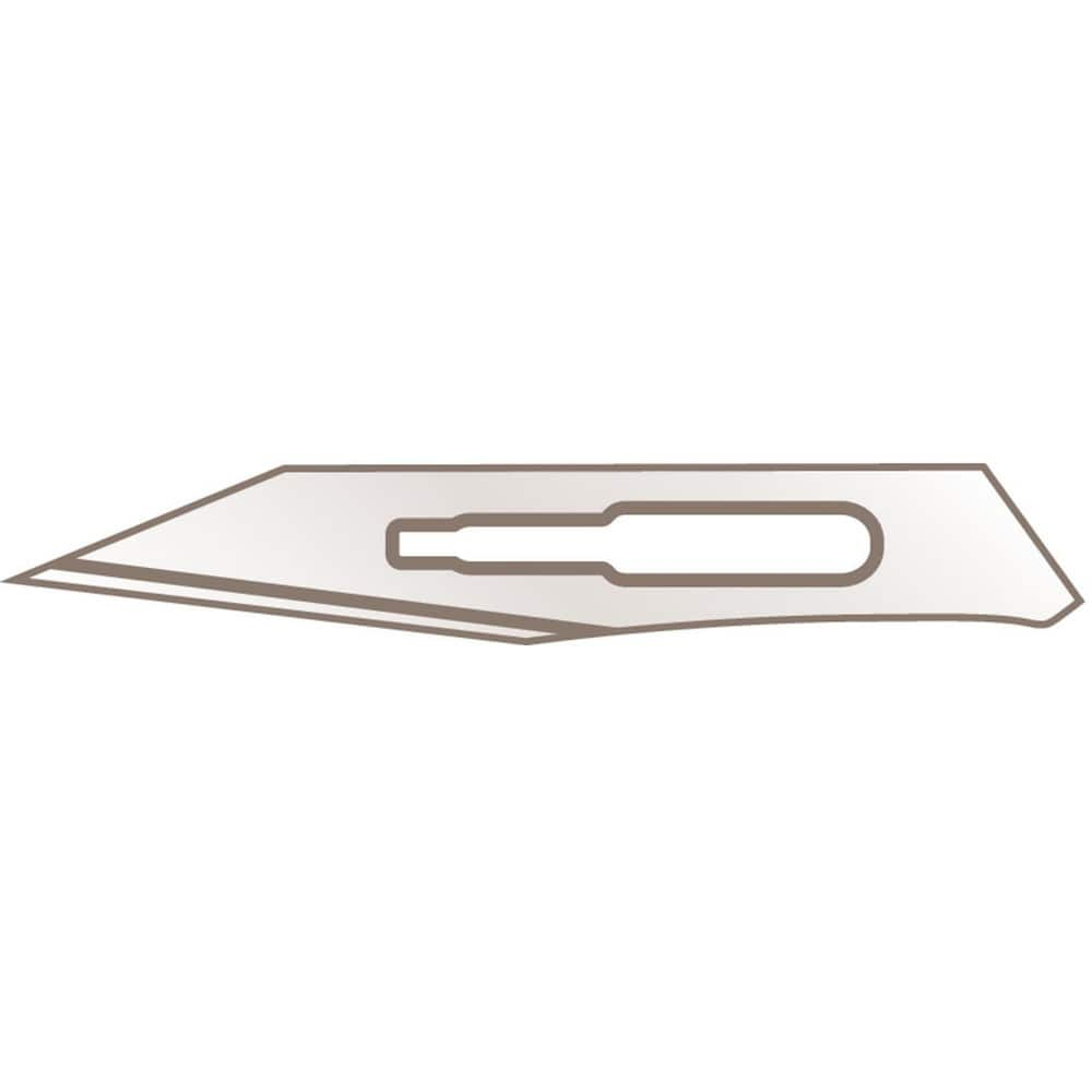 Knife Blades, Blade Type: Scalpel , Blade Point Type: Sharp , Blade Edge Type: Curved , Blade Length (mm): 49.4000 , Blade Length (Decimal Inch): 1.9449  MPN:25.50