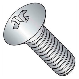 M6 x 1.0 x 40mm Machine Screw - Phillips Oval Head - Steel - Zinc - DIN 125B - Pkg of 100 CLC06040