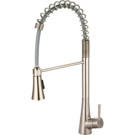 Olympia i2 K-5010-BN Single Lever Pre-Rinse Spring Pull-Down Kitchen Faucet PVD Brushed Nickel K-5010-BN