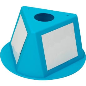 Inventory Control Cone W/ Dry Erase Decals Turquoise 056CTURQUOISE