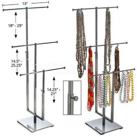 Approved 300653 Adjustable Three Bar Necklace Display 13