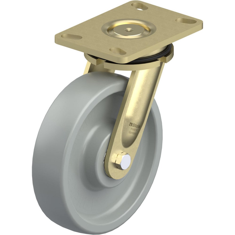 Top Plate Casters, Mount Type: Plate , Number of Wheels: 1.000 , Wheel Diameter (Inch): 8 , Wheel Material: Synthetic , Wheel Width (Inch): 2  MPN:910528