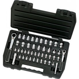 Gearwrench® 46 Piece Pass-Thru™ 6 Point SAE/Metric Tool Set With 1/4