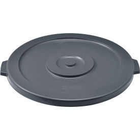 GoVets™ Plastic Trash Can Lid - 44 Gallon Gray 463GY240