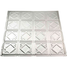 Great Lakes Tin Ludington 2' X 2' Lay-in Tin Ceiling Tile in Clear - Y57-04 Y57-04